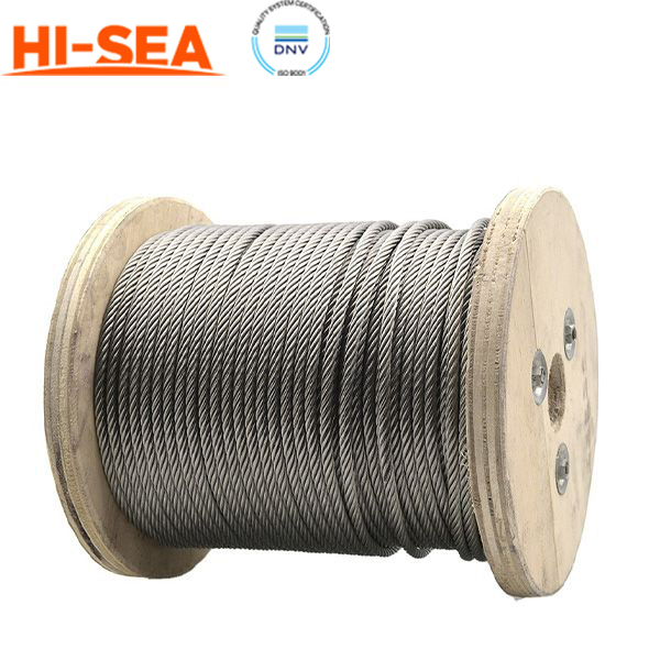 17×7 Galvanized Round-strand Steel Wire Rope 